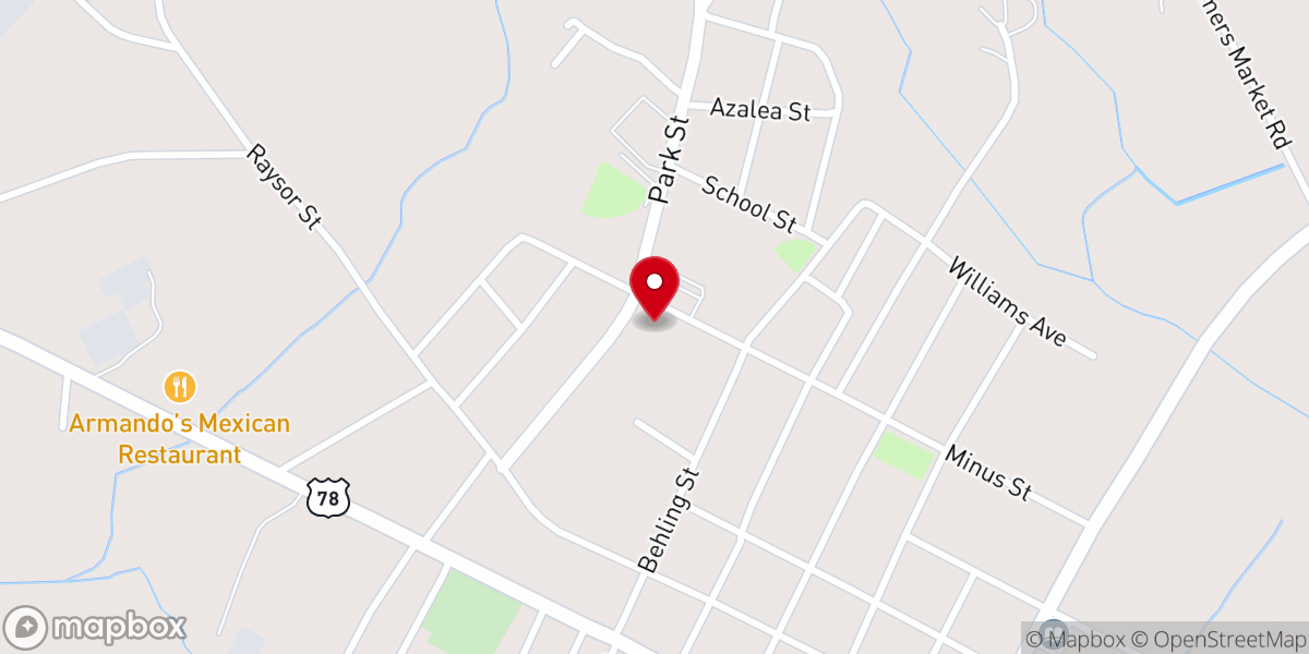 Map showing location of St. George Park