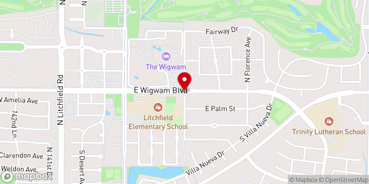 Map showing location of St. Thomas Aquinas Mission Church