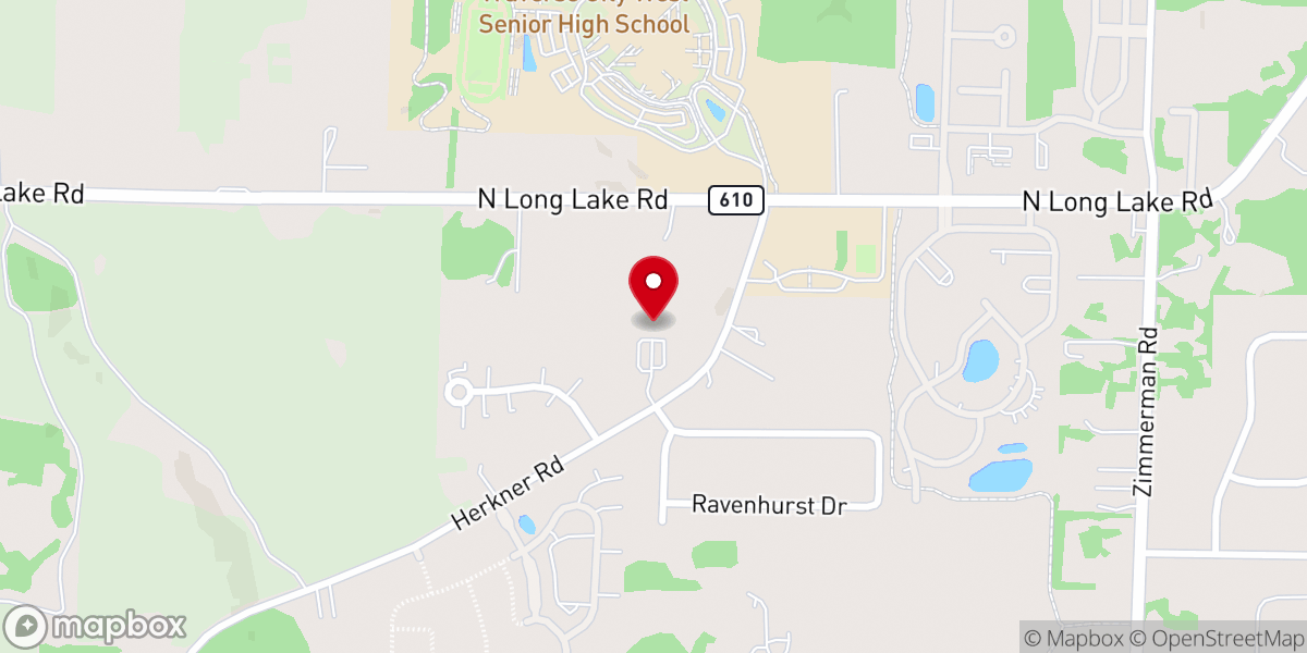 Map showing location of Northern Lakes Community Church