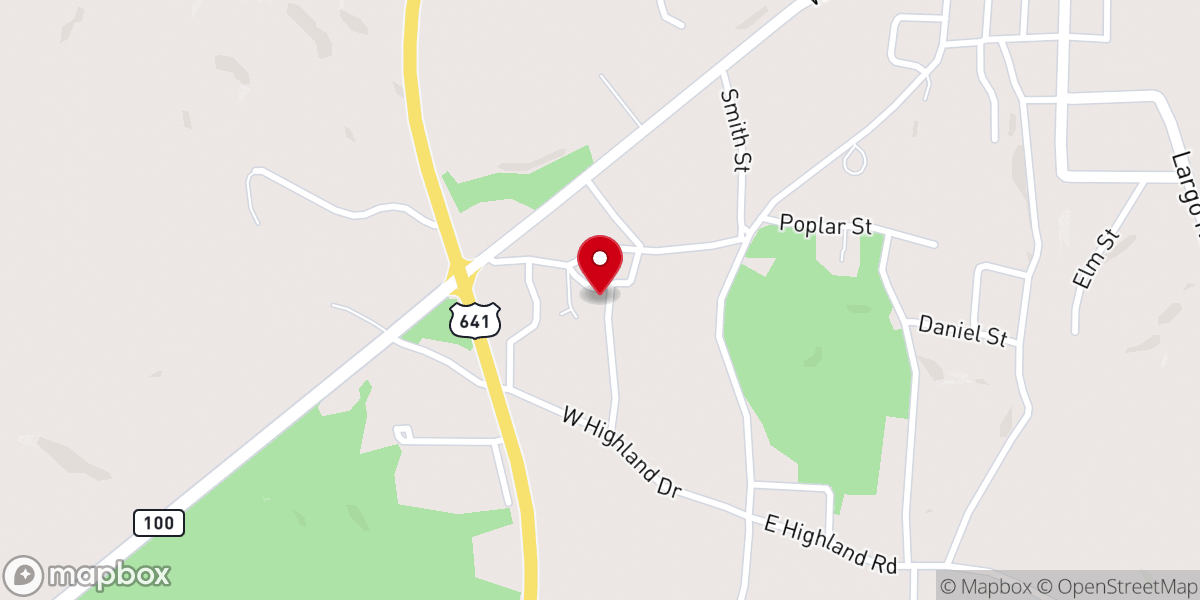 Map showing location of Freedman Chapel AME