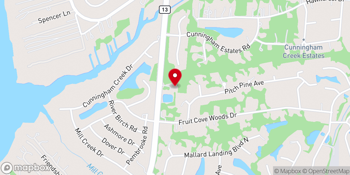 Map showing location of St Patrick's Episcopal Church