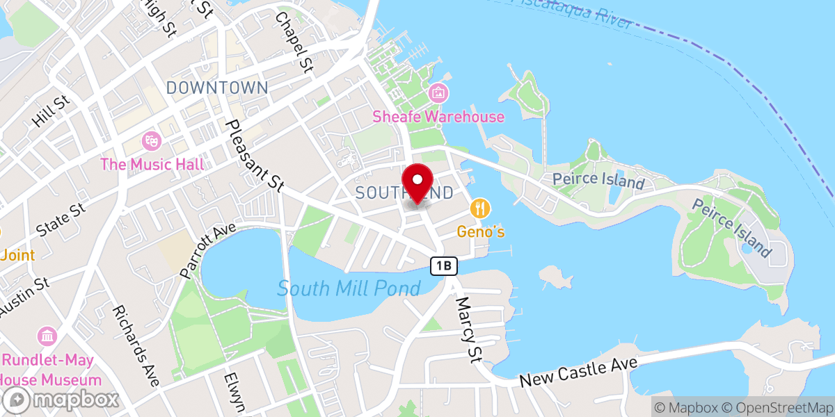 Map showing location of South Ward Meetinghouse
