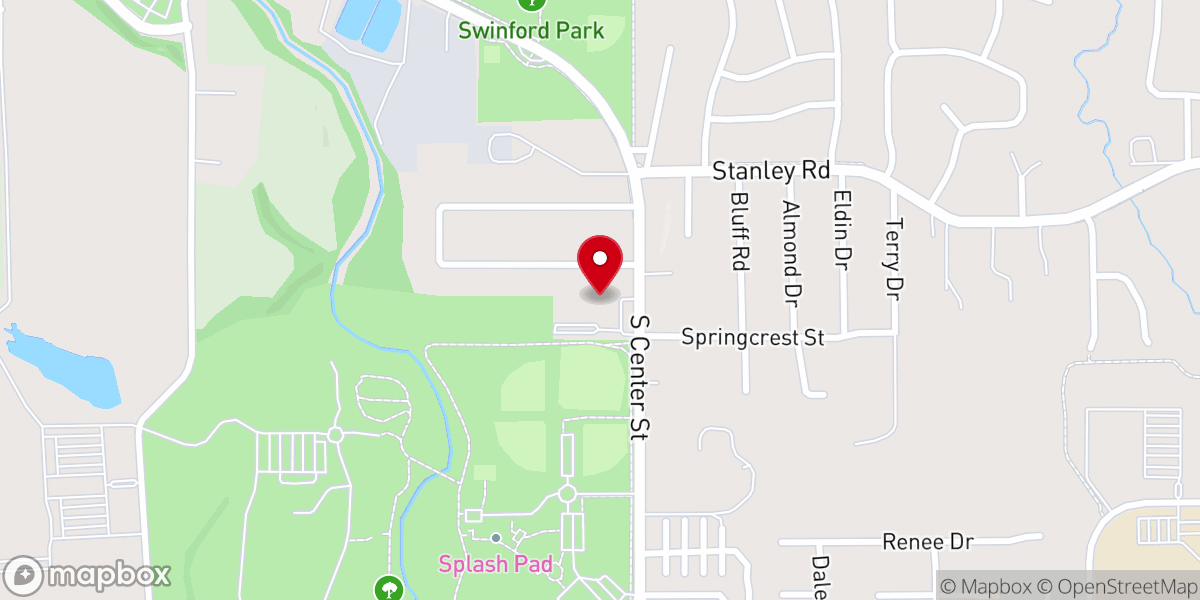 Map showing location of Calvary Church