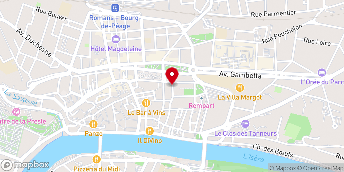 Map showing location of Monastère Sainte Claire