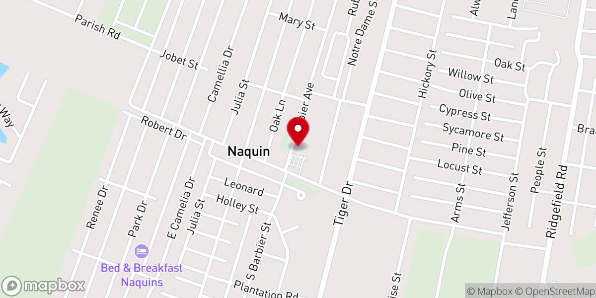 Map showing location of St. Genevieve Catholic Church