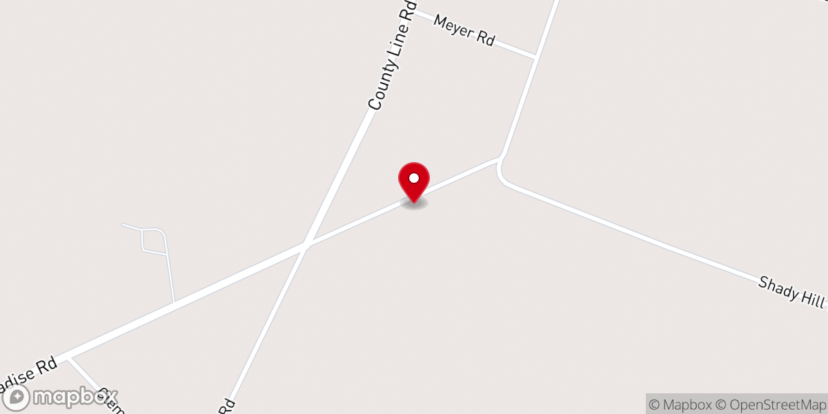 Map showing location of Beaver Run Church