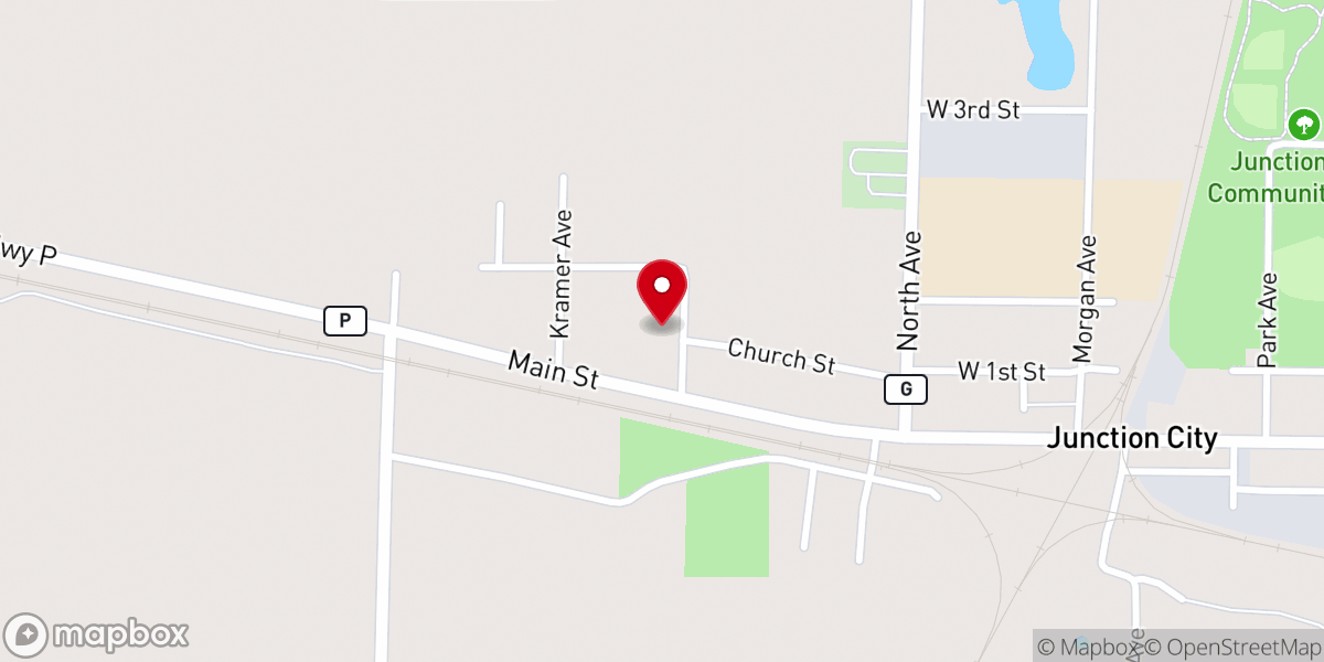 Map showing location of St. Michael Catholic Church