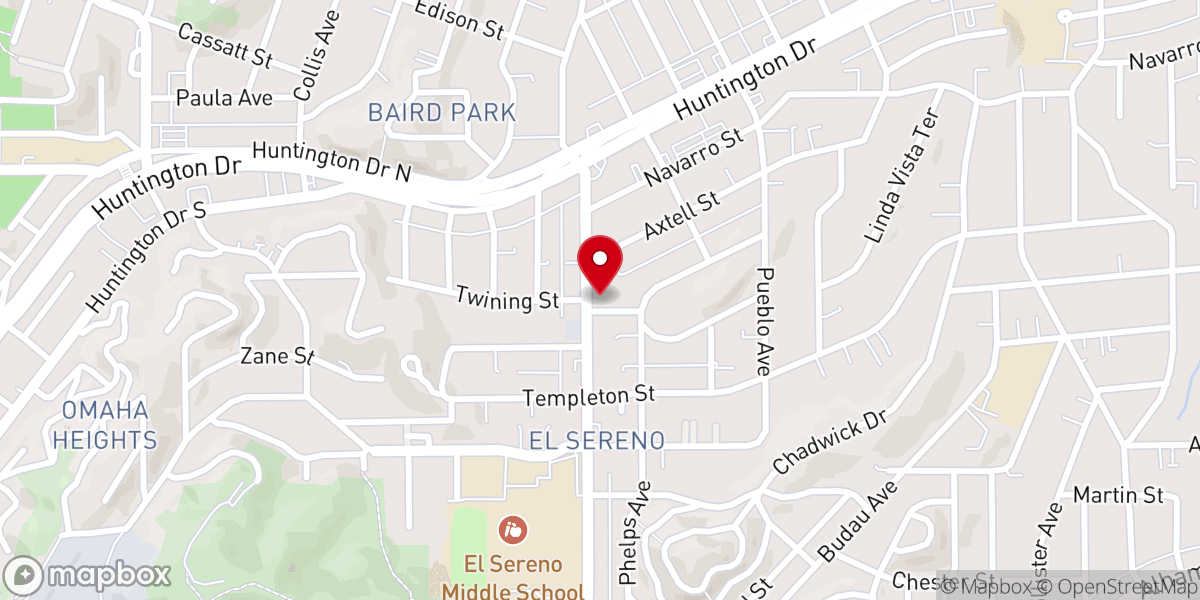 Map showing location of El Sereno Spanish SDA