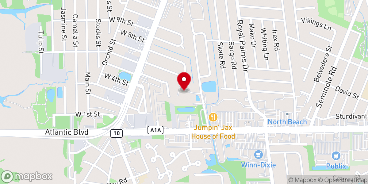 Map showing location of Sunrise Community Church