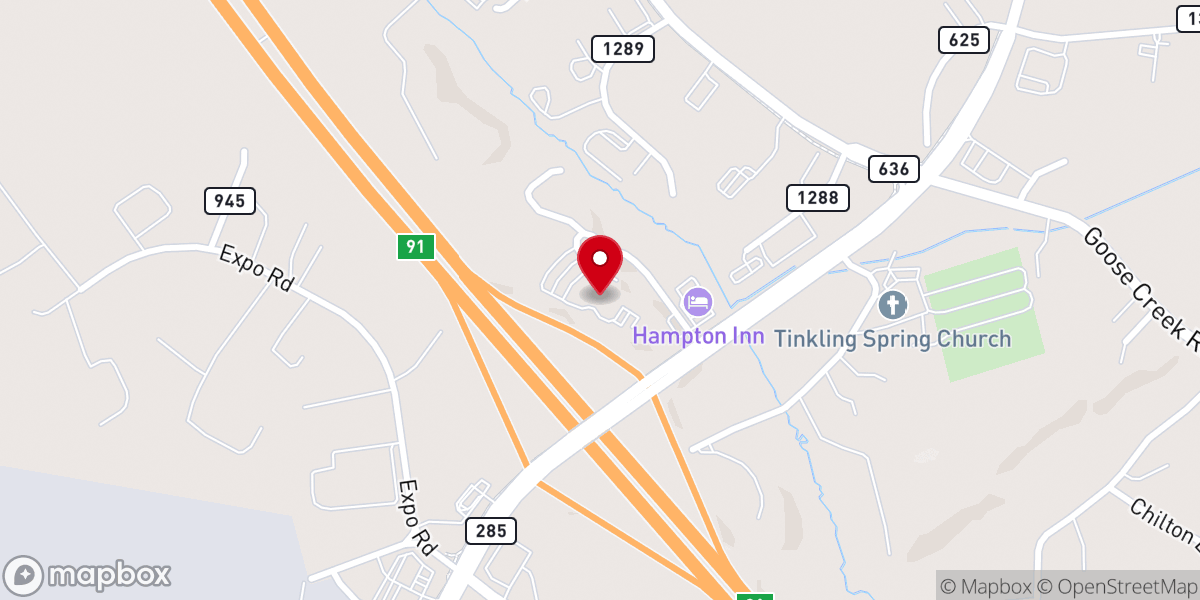 Map showing location of Church On The Hill