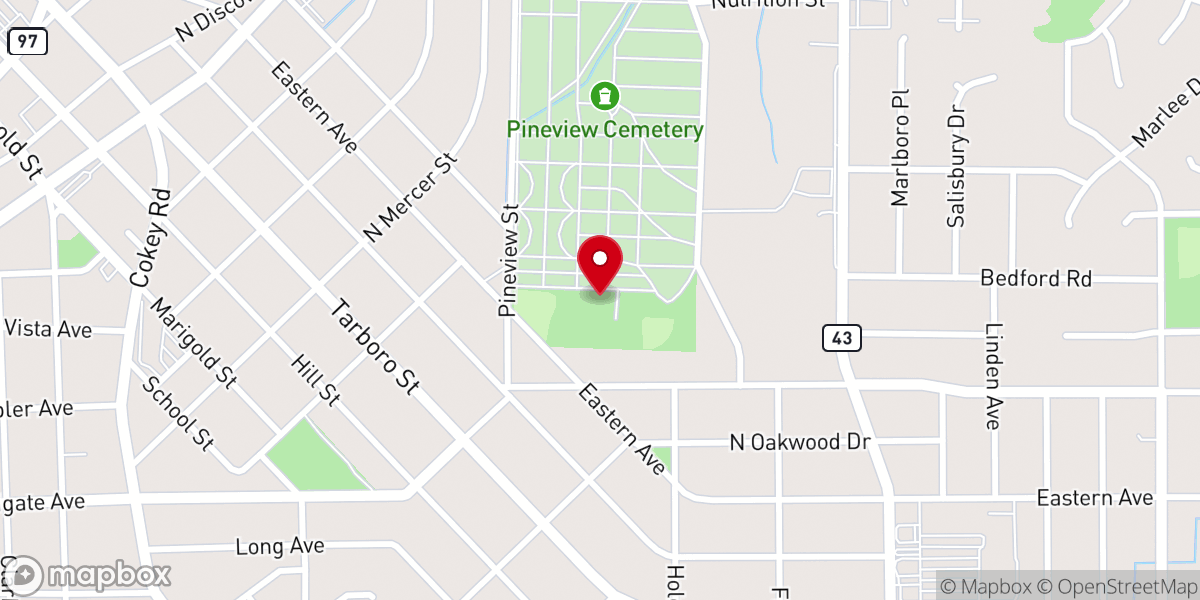 Map showing location of Freedom Temple of Praise Inc