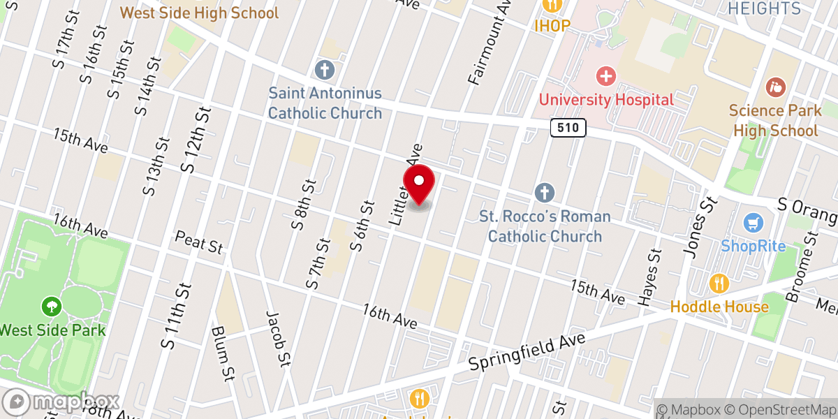 Map showing location of Holy Ghost Christian Center Ministries Intl Inc