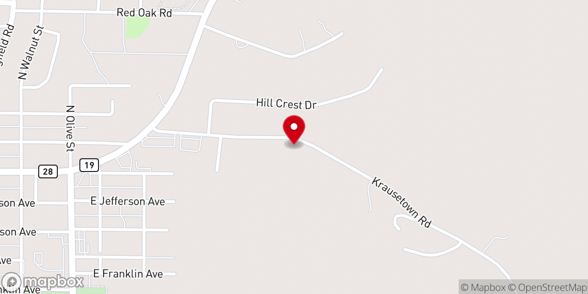 Map showing location of Cornerstone Apostolic