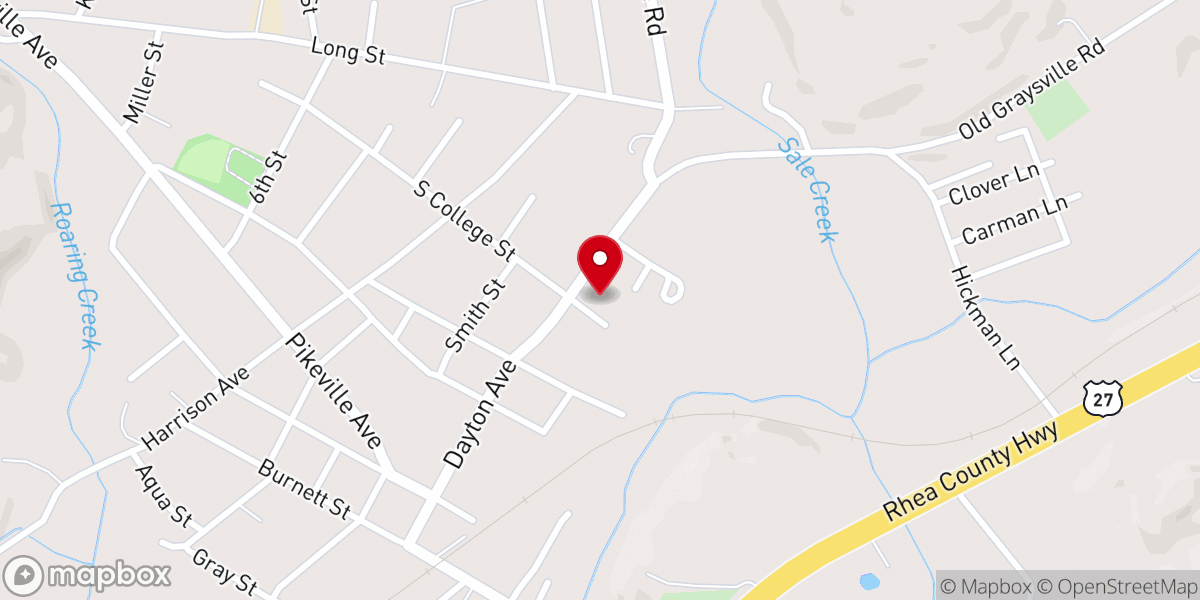 Map showing location of Seventh Day Adventist Church