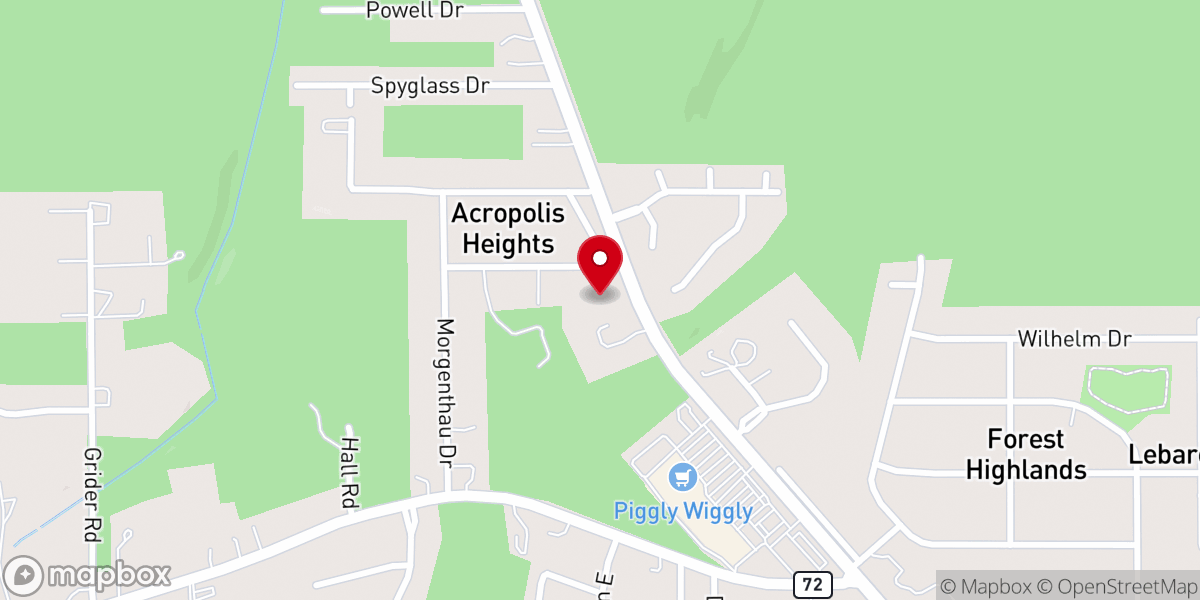 Map showing location of Forest Hill Baptist Church Inc