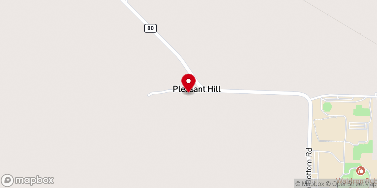 Map showing location of Pleasant Hill Primitive Baptist Church