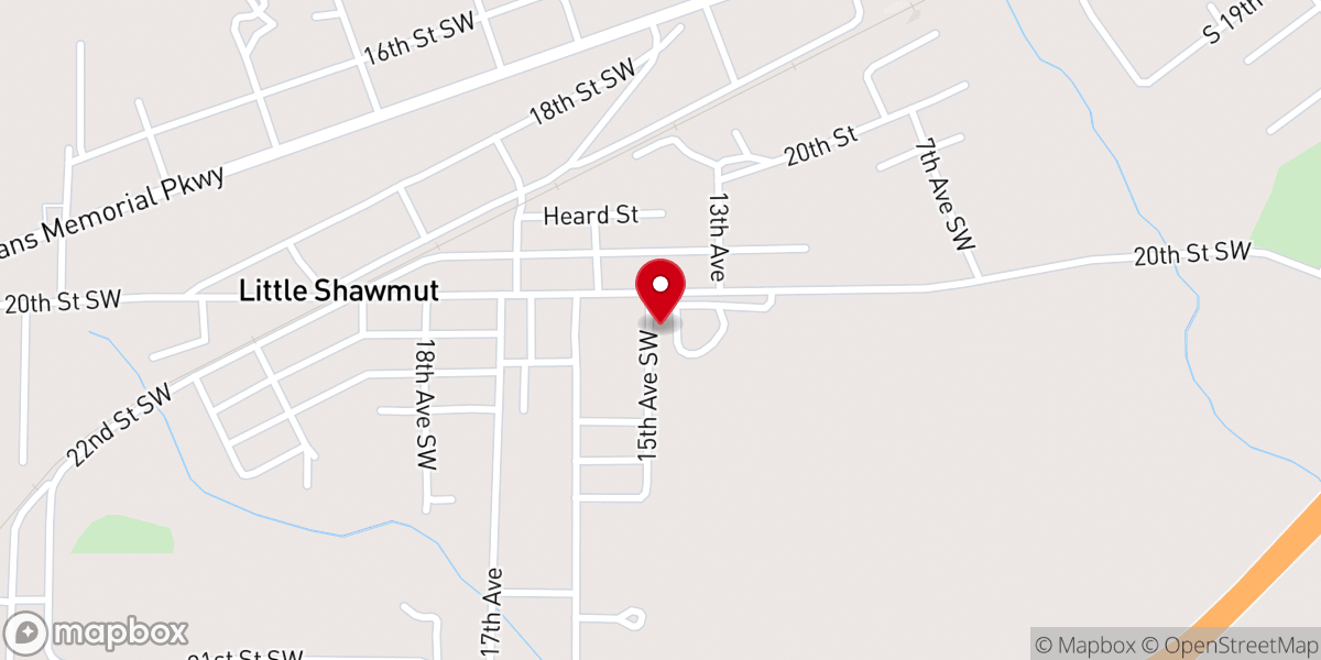Map showing location of Mount Pleasant Spiritual Church