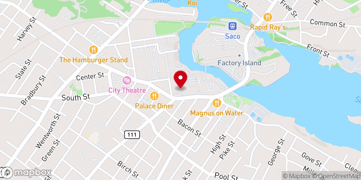 Map showing location of Saltwater Vineyard Church