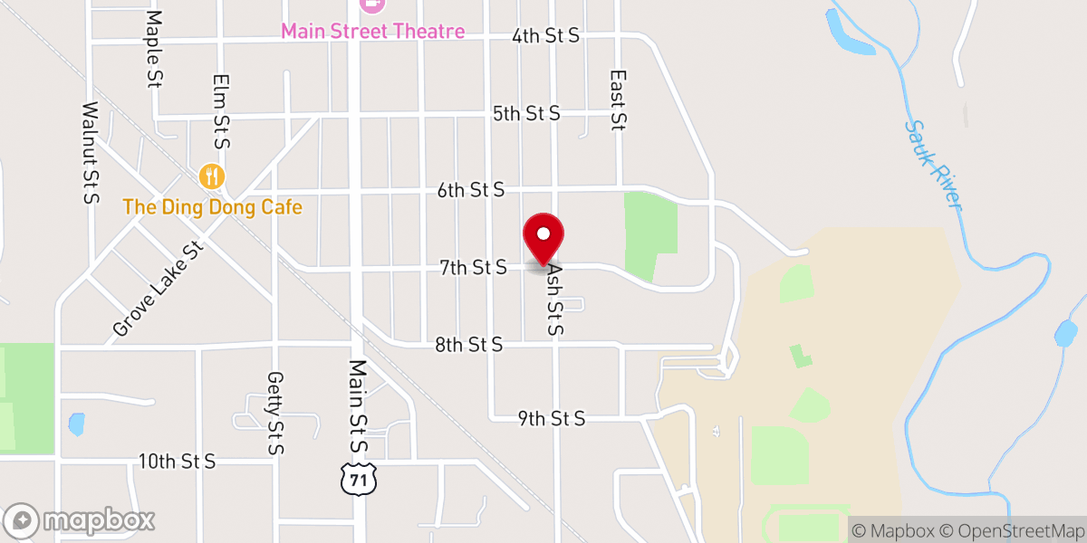 Map showing location of Our Lady of the Angels