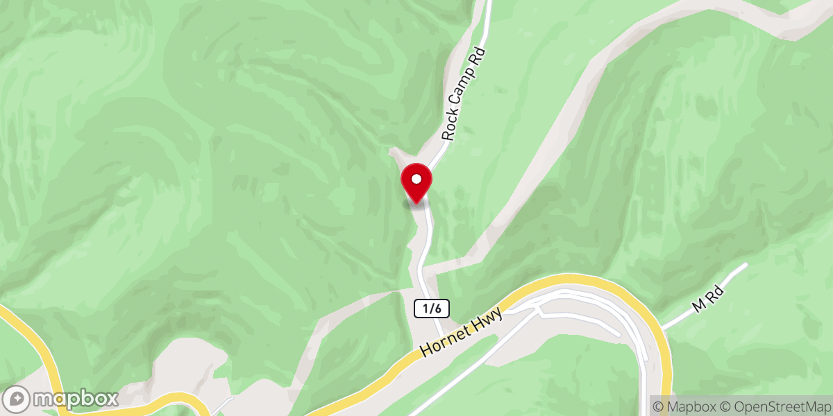 Map showing location of Solid Rock Baptist Church