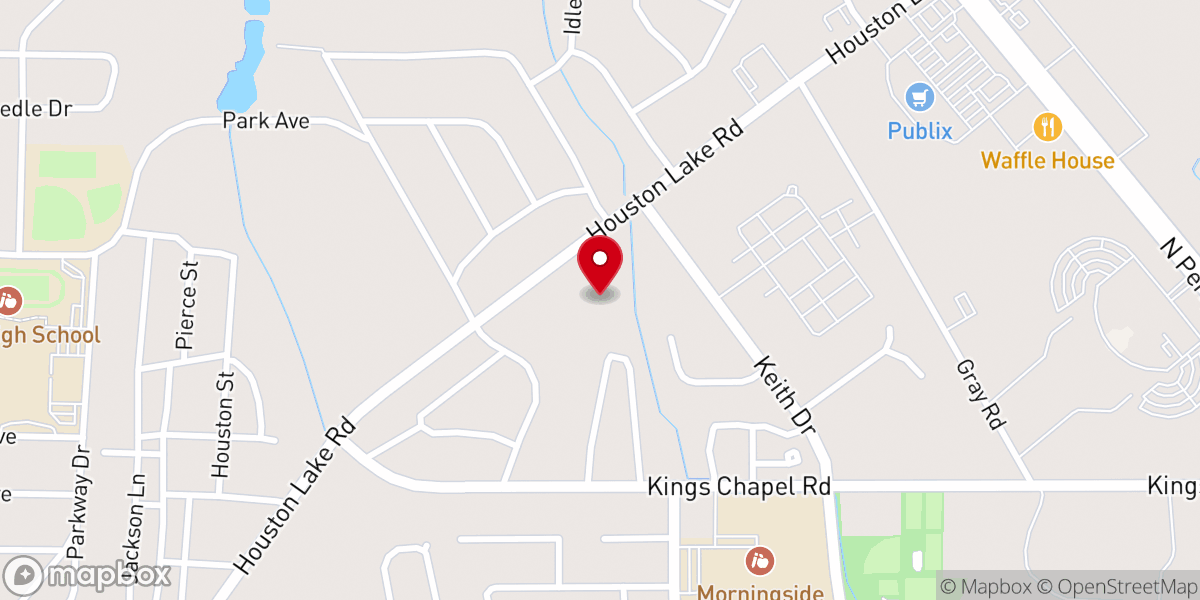 Map showing location of GRACE CHURCH OF PERRY - Food Distribution Center