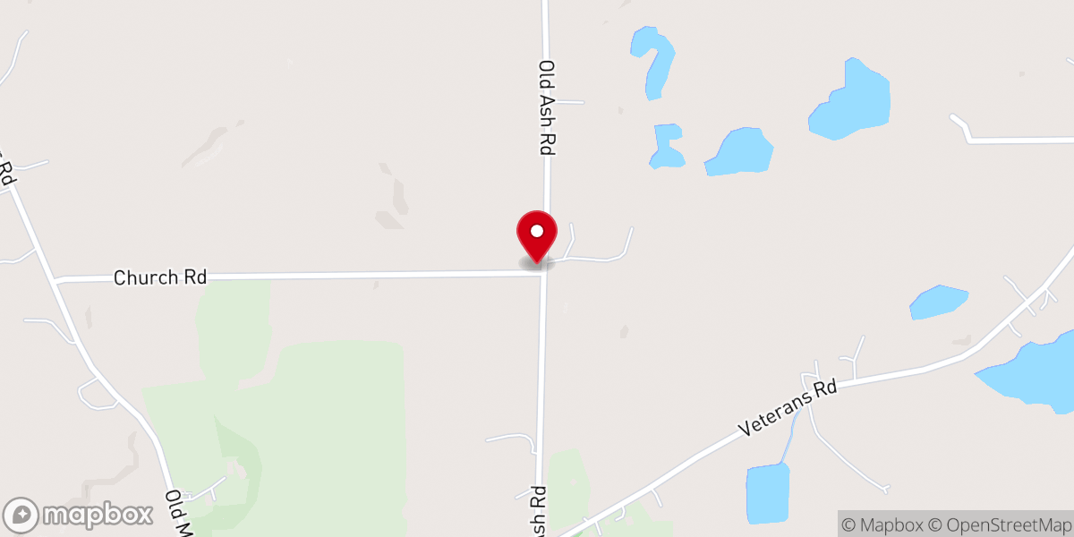 Map showing location of Nazareth Church