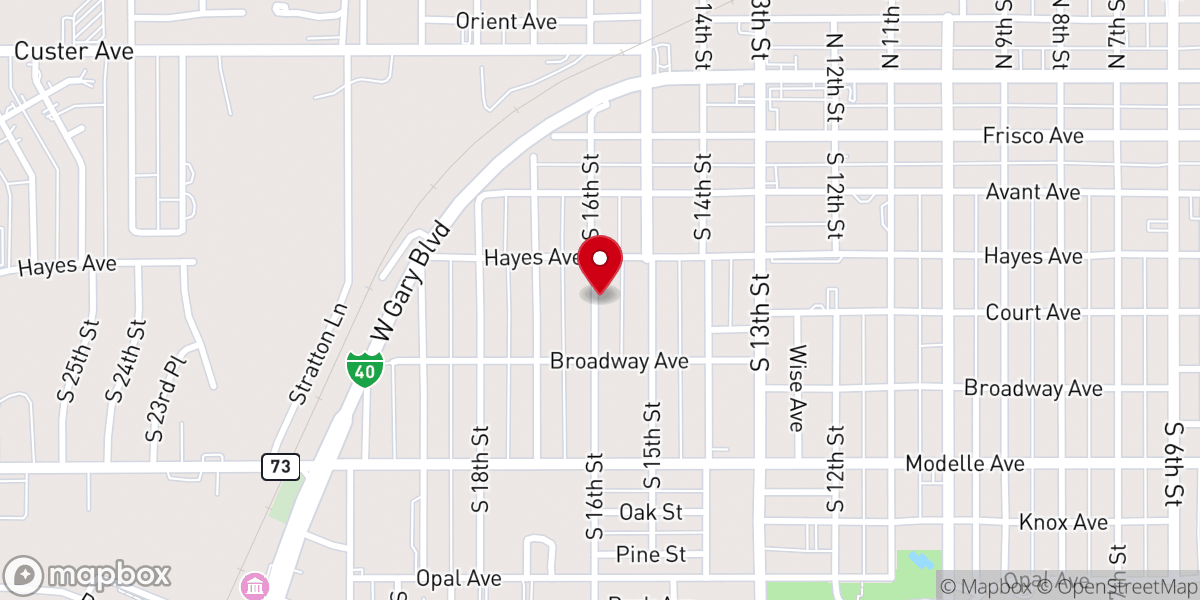 Map showing location of Edge Church Inc
