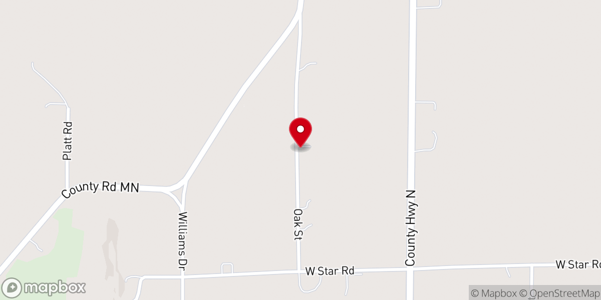 Map showing location of Paradise Park Weddings