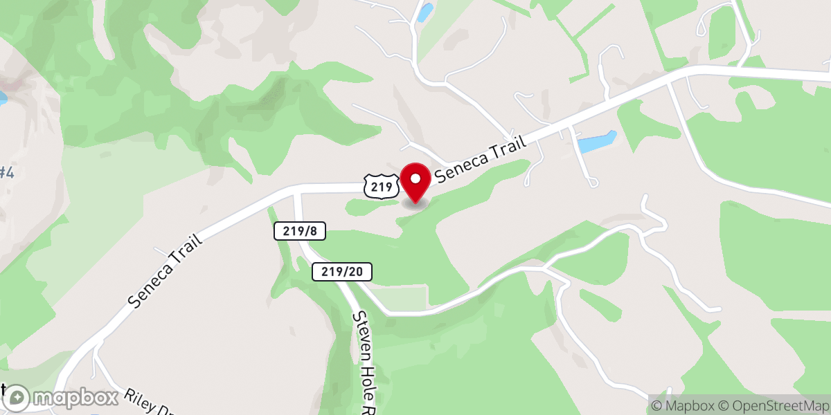 Map showing location of Marvin United Methodist Church