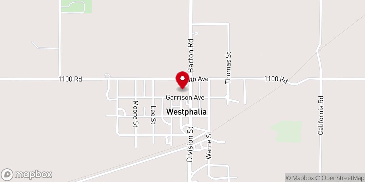 Map showing location of St Teresa's Catholic Church