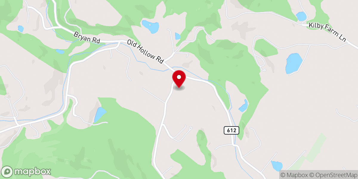 Map showing location of Thorntons Gap Regular Baptist Church