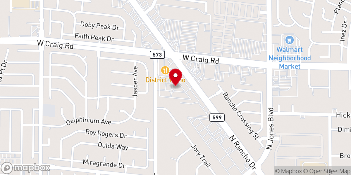 Map showing location of Las Vegas Center for Spiritual Living
