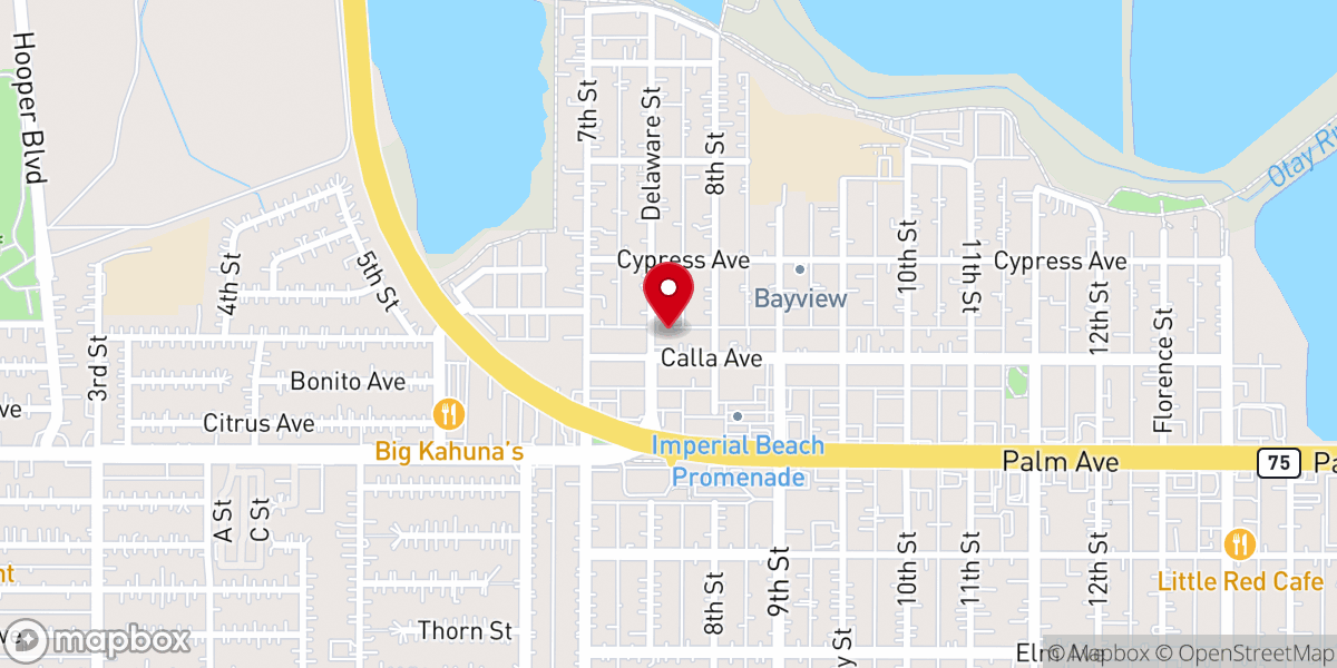 Map showing location of Westview Bible Church