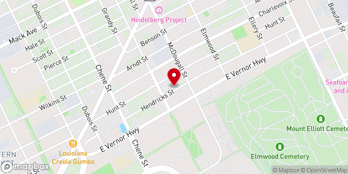 Map showing location of Christs Mission Missionary Baptist Church