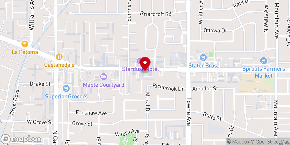 Map showing location of Christian Harvest Church