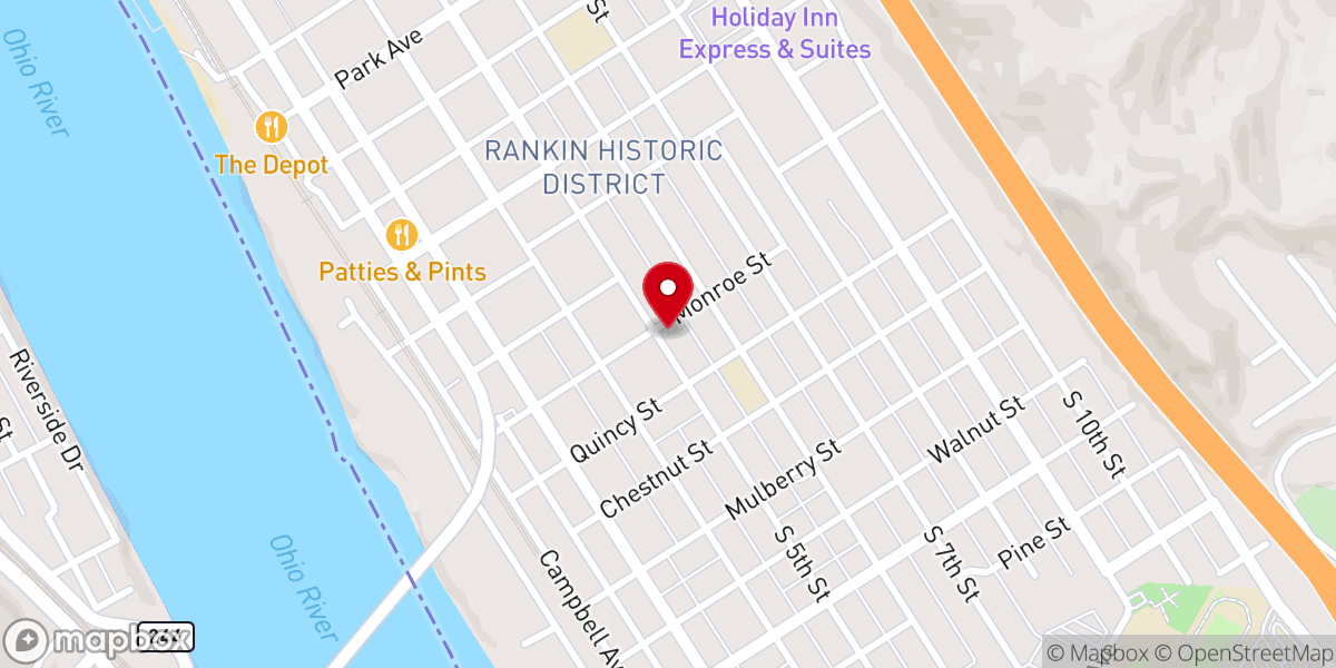 Map showing location of Church of the King