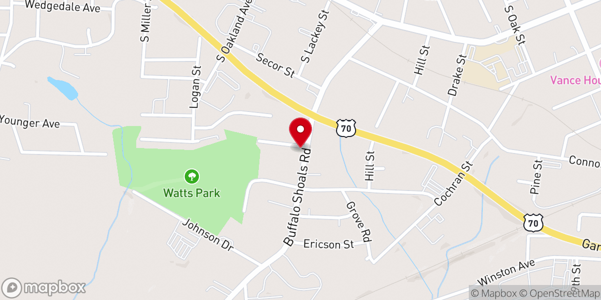 Map showing location of Greater Holy Temple Church