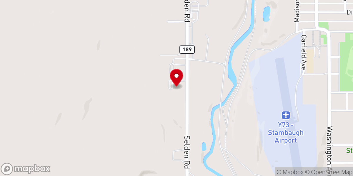 Map showing location of First Baptist Church