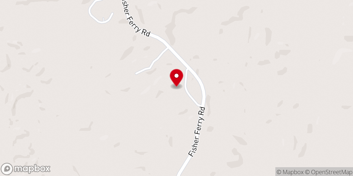 Map showing location of Shady Grove Baptist Church