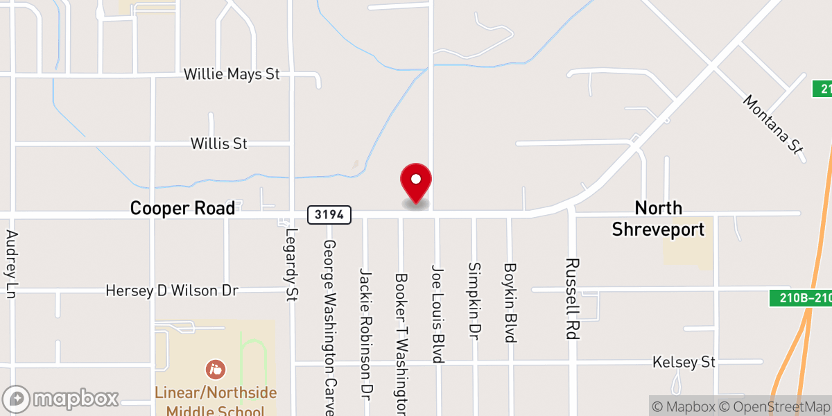Map showing location of Saint Luke Christian Methodist Episcopal Church