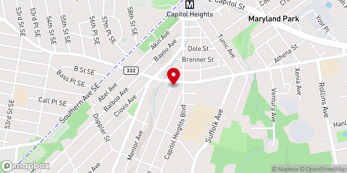 Map showing location of Church of St Martin Deporres
