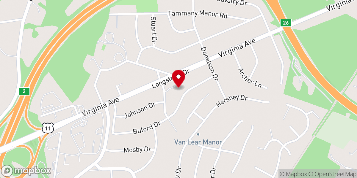 Map showing location of New Life Believers Brethren in Christ Church