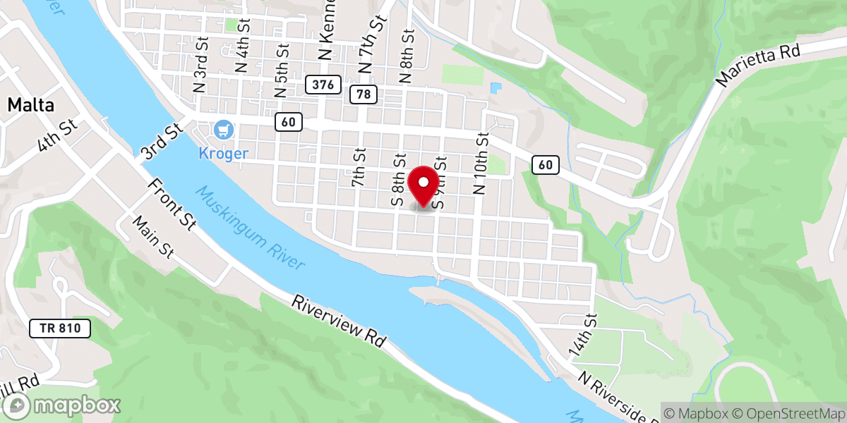 Map showing location of Saint James Roman Catholic Church