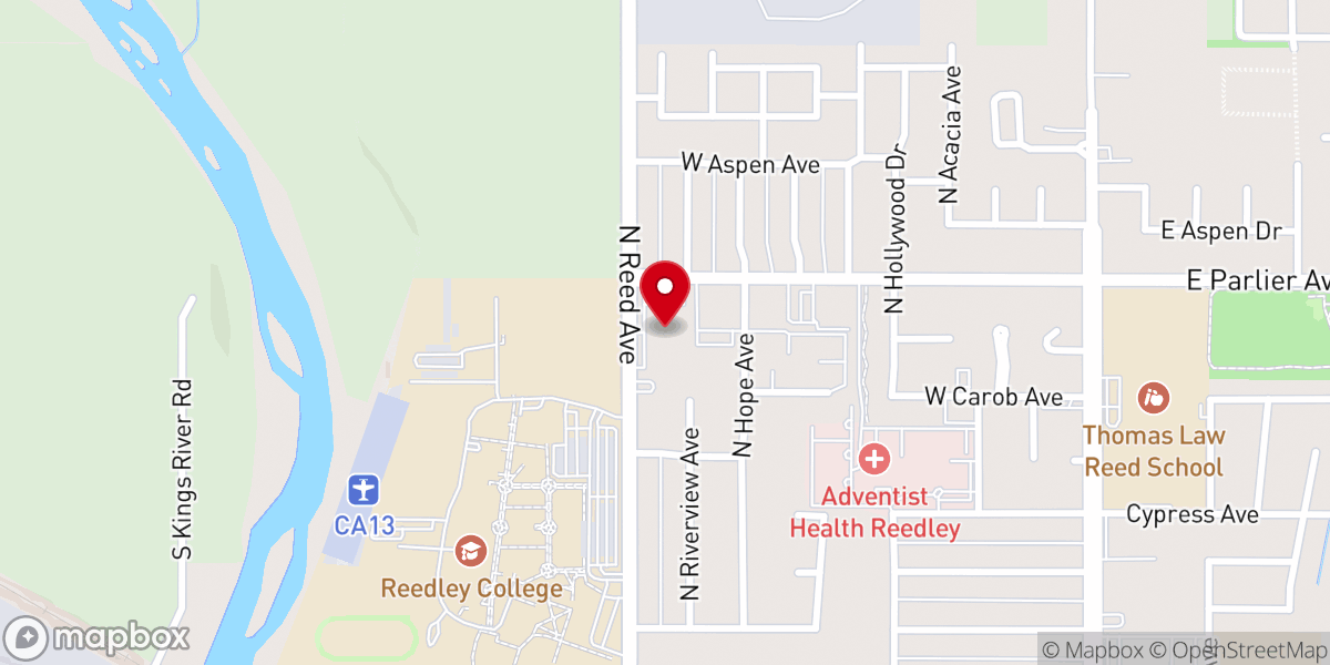 Map showing location of Redeemer's Church