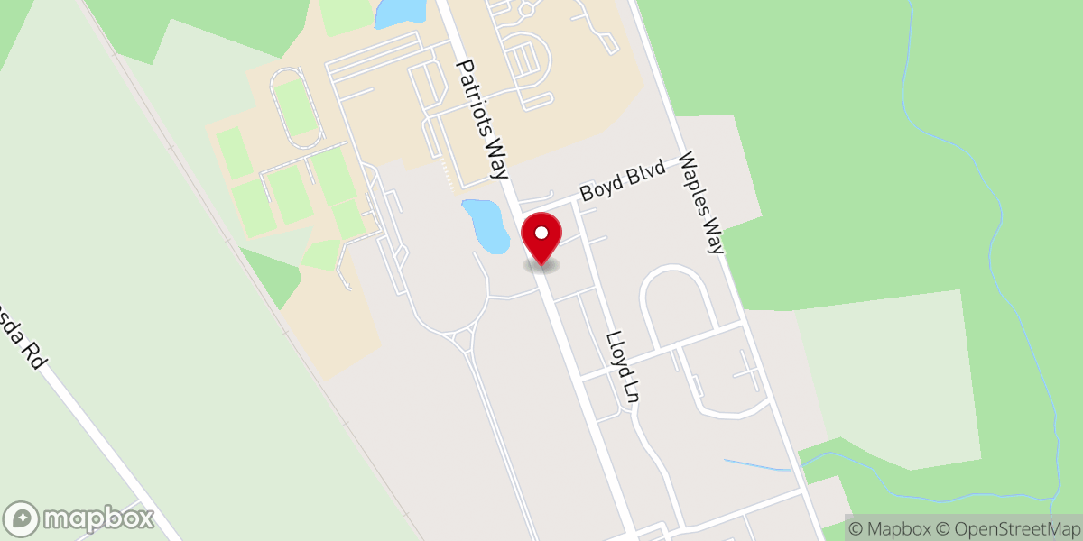 Map showing location of All Faith Chapel