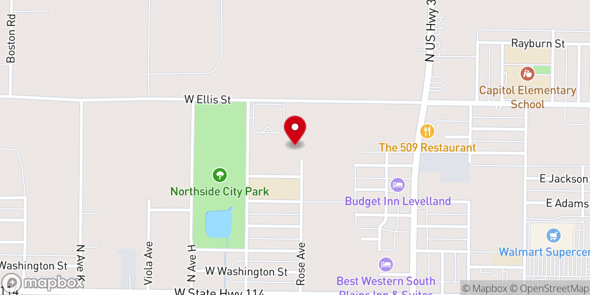 Map showing location of Iglesia de Cristo