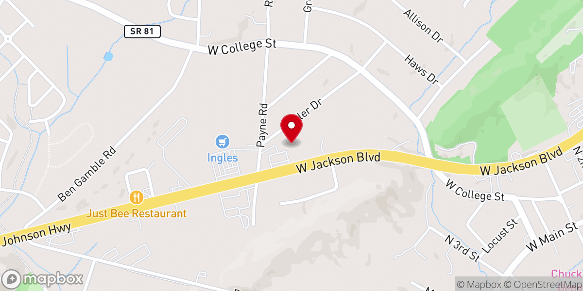Map showing location of Immanuel Bible Church