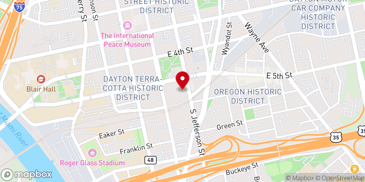 Map showing location of AME Church Leadership Network