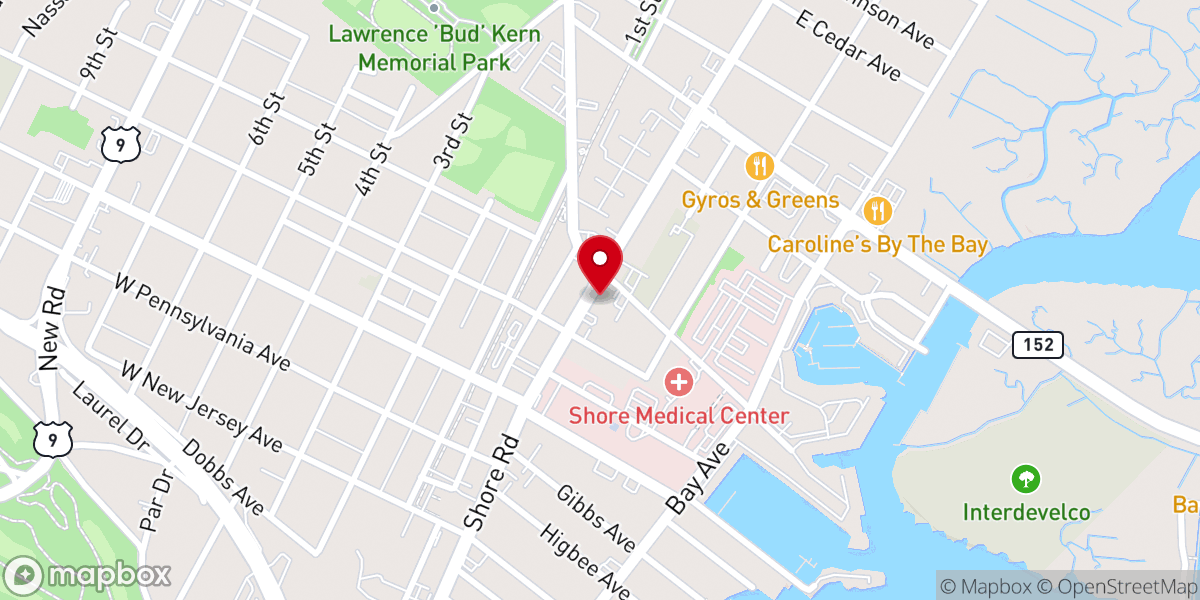 Map showing location of St. Joseph Roman Catholic Church