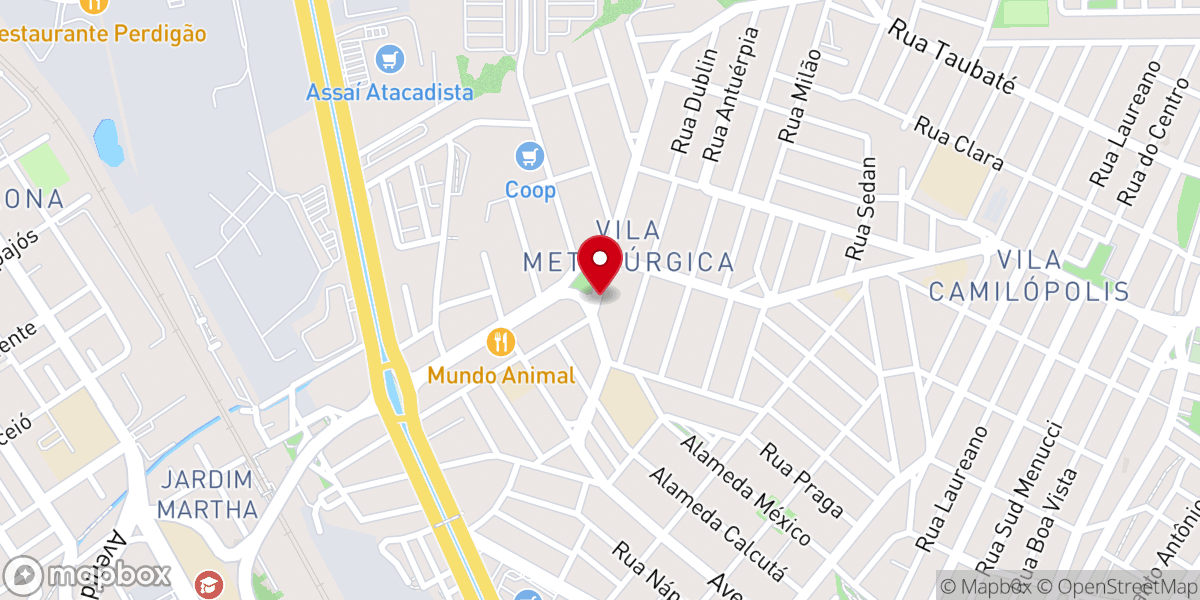 Map showing location of Paróquia Santa Maria Goretti
